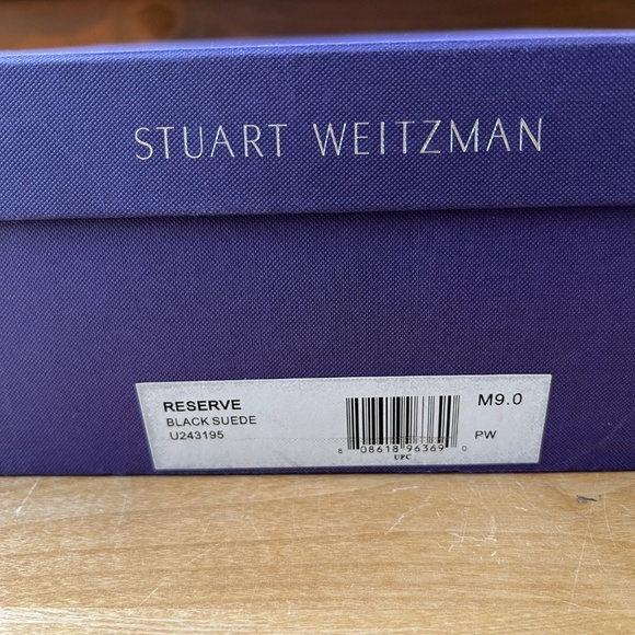 STUART WEITZMAN RESERVE BLACK SUEDE BOOTS 9 NIB OVER KNEE PULL ON STRETCHY CHIC - Picture 10 of 10